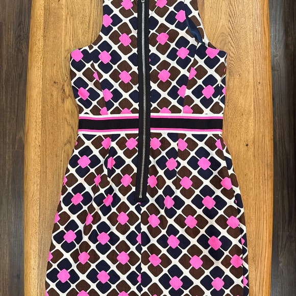 Milly of NY Anna Tile Sheath Dress Neon Pink Size 6 - Picture 10 of 10